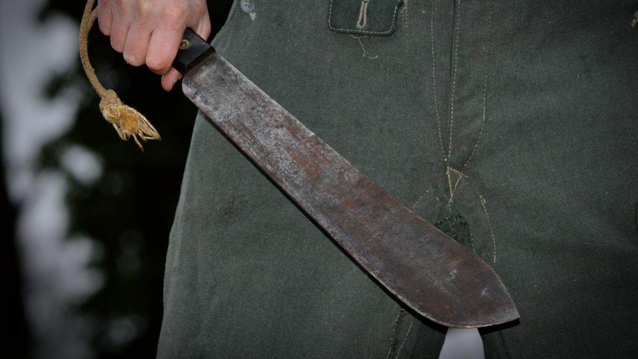 Man wielding a machete. Generic. Picture: iStock