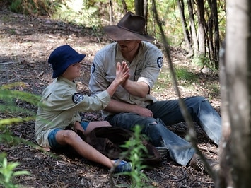 Oliver Deighton released a critically endangered brush-tailed rock-wallaby into Namadgi National Park. Picture: Make-A-Wish-Australia