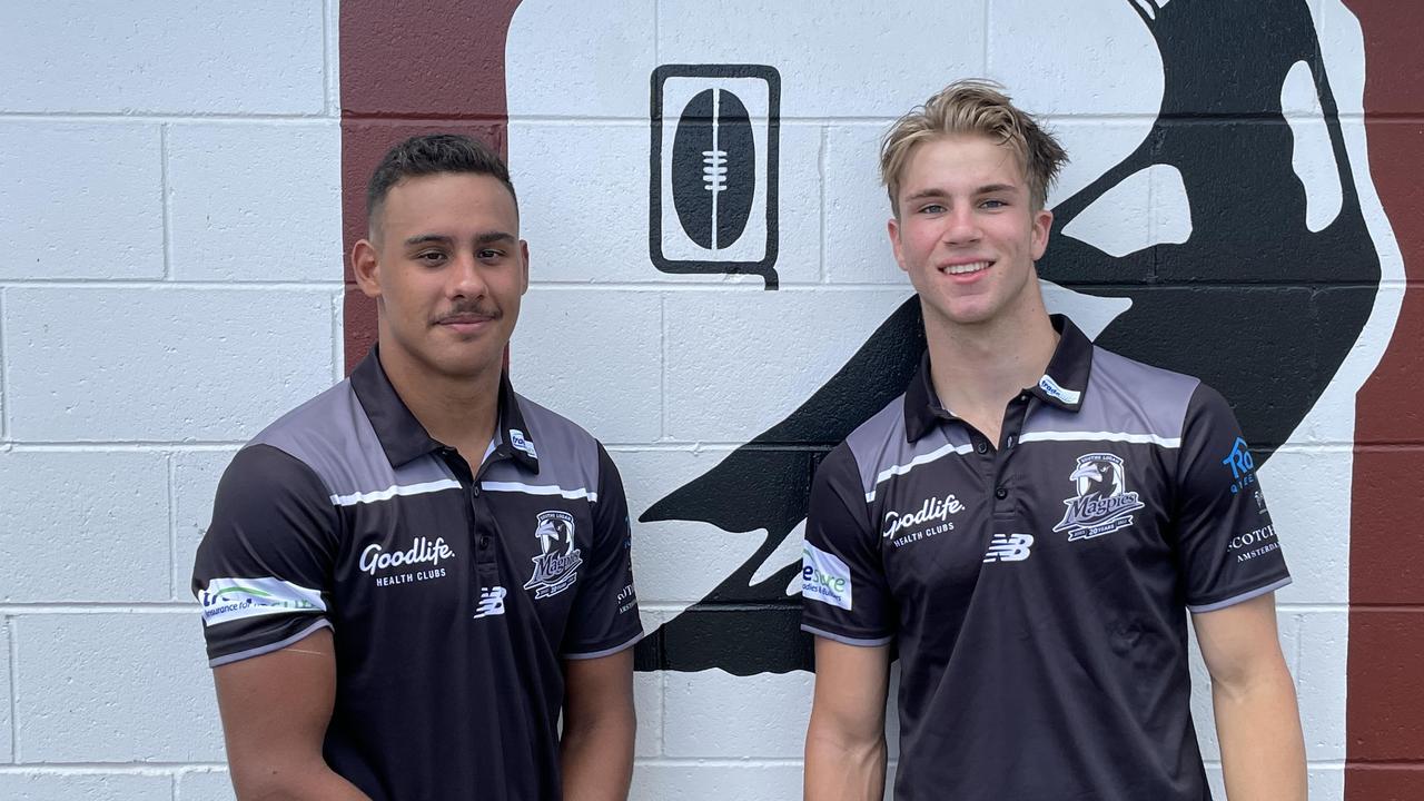 Souths Logan pair Tim Sielaff-Burns, left, and Blake Mozer made our Meninga Cup Team of the Week. The boys are Gold Coast kids - Sielaff-Burns (Coombabah SHS) and Mozer Keebra Park SHS alumni) who have been signed by the Broncos.