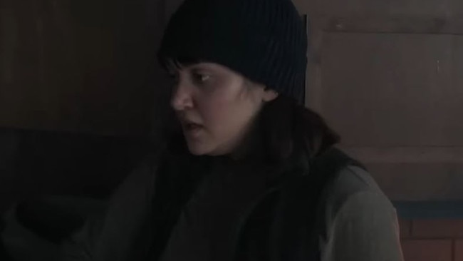 The show's version of Mel had to look away in discomfort as Abby ambushed Joel – distinguishing her from the rest of the Seattle crew. Picture: Max