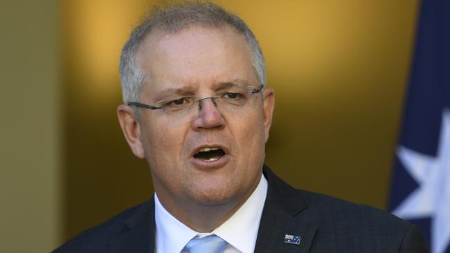 Prime Minister Scott Morrison was the first in the world to declare the coronavirus as a pandemic. Picture: AAP Image/Lukas Coch