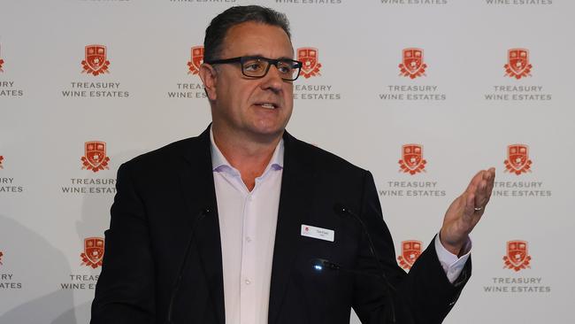 Treasury Wine Estates CEO Tim Ford will step down in October. Picture: Luis Ascui