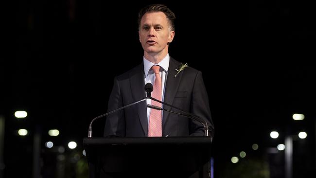 NSW Premier Chris Minns spoke at the Sydney ceremony. Picture: NCA NewsWire / Monique Harmer