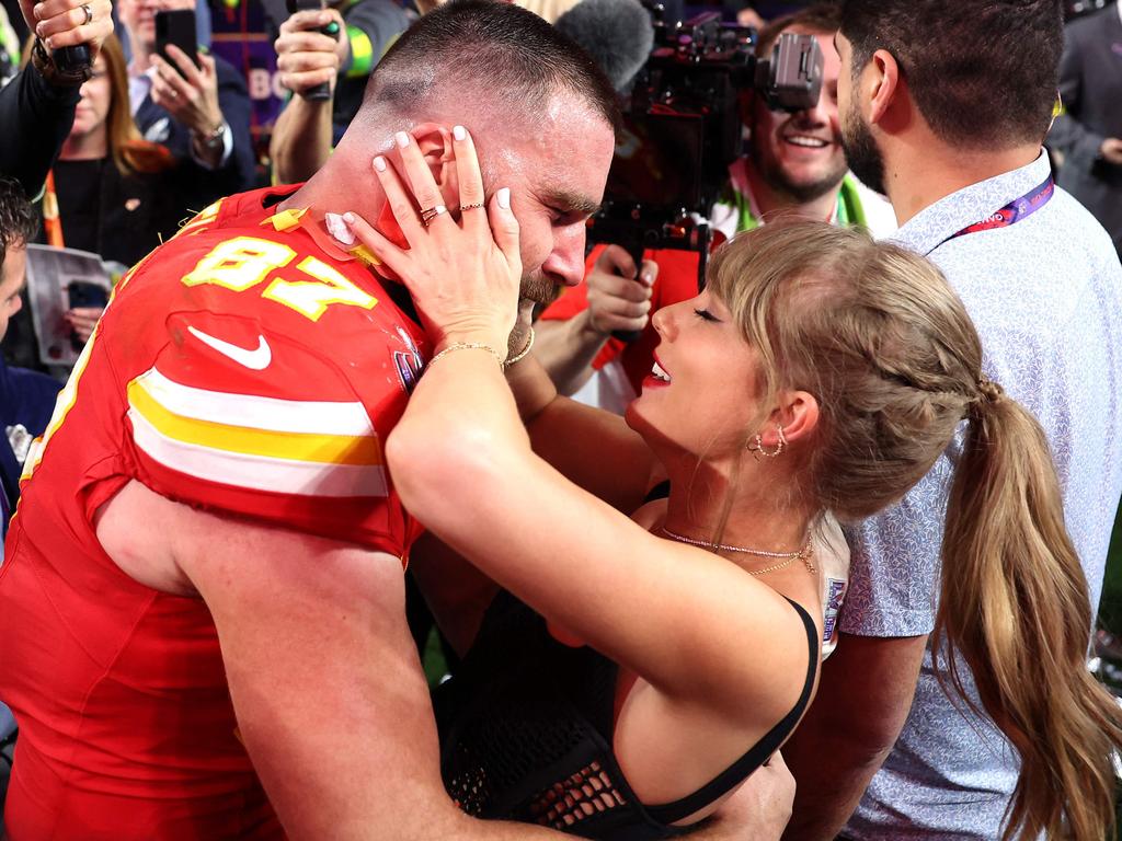 The pair looked completely smitten as they enjoyed celebrations. Picture: EZRA SHAW / GETTY IMAGES NORTH AMERICA / Getty Images via AFP