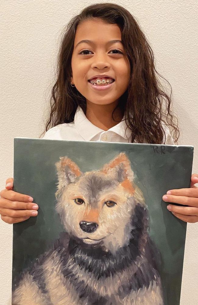 Tracy Romulus' daughter is in the same art class as North.