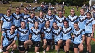 The Woolgoolga Seahorses women's tackle rugby league team that took part in the inaugural Group 2 women's tackle game in 2024. Picture: supplied