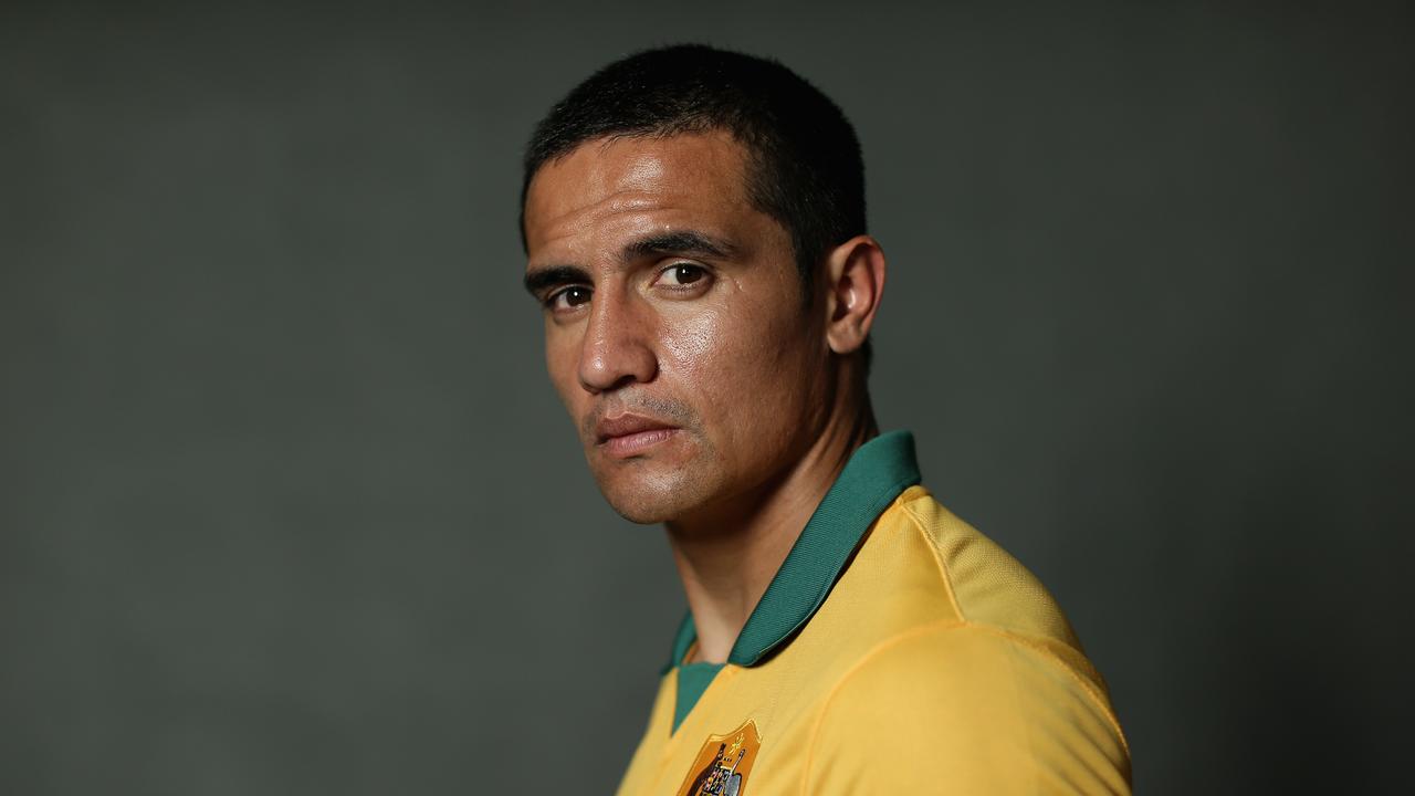 SYDNEY, AUSTRALIA - MAY 20: Tim Cahill of the Socceroos poses during an Australian Socceroos portrait session at Crowne Plaza Terrigal on May 20, 2014 in Sydney, Australia. (Photo by Cameron Spencer/Getty Images)