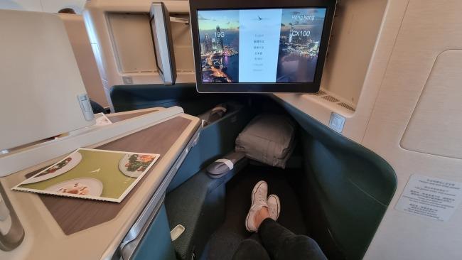 Cathay Pacific business class ticks all the boxes. Picture: Kirrily Schwarz