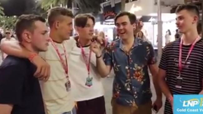 Gold Coast's Young LNP chair Barclay McGain, was captured laughing at "racist" comments in a video that's now been widely circulated on Facebook - Photo Supplied Facebook