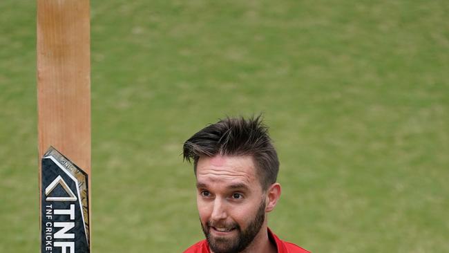 Melbourne star Matthew Brown acknowledges applause for his century against Geelong last season.