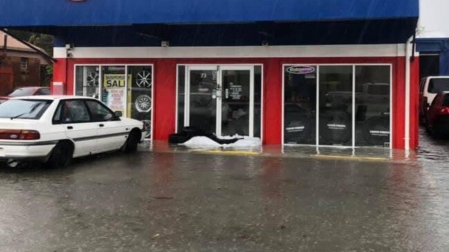 Some parts of the Gold Coast have recorded more than 150mm of rain today. Picture: Supplied