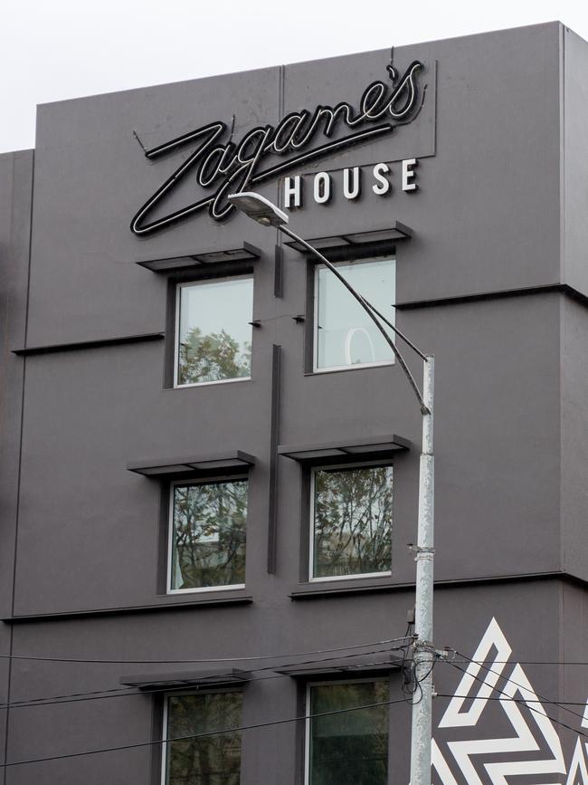 Zonfrillo was staying at Zagame's House hotel in Carlton.