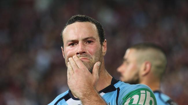 Boyd Cordner following the loss to Queensland. Picture: Brett Costello