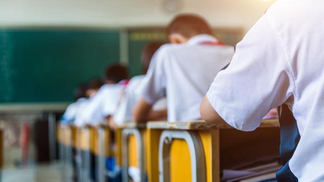 Rear view of middle school students studying in classroom  Picture: istock