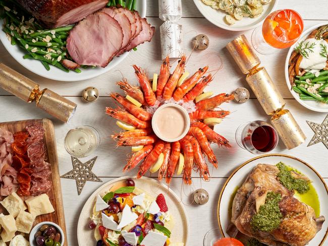 Christmas Day spread at Fratelli Fresh. Picture: Michael Gribbin