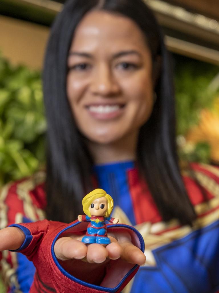 The Captain Marvel Ooshie is part of the Marvel range. Picture: Dallas Kilponen/Woolworths