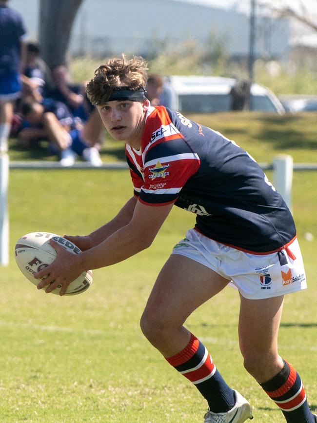 Young gun Xavier Kerrisk playing for Saint Patrick's College. Picture: Michaela Harlow