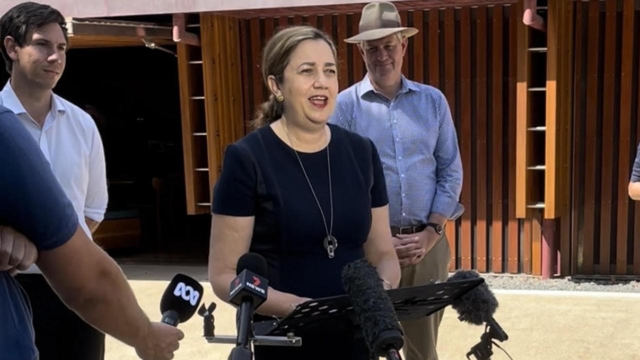 Queensland Premier Annastacia Palaszczuk announced national tourism campaigns at Mon Repos on Wednesday.