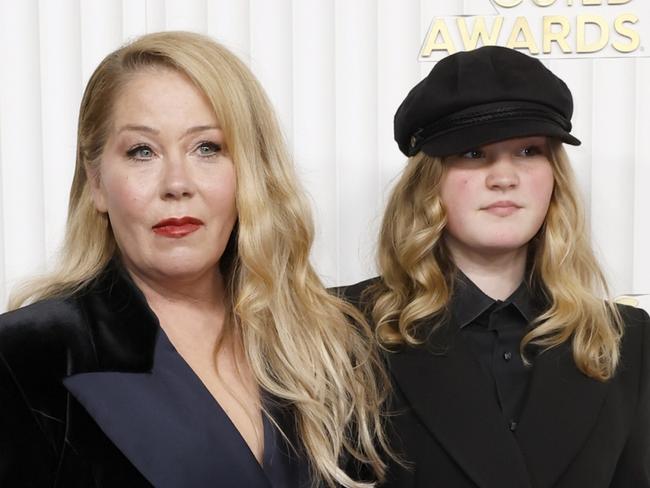 LOS ANGELES, CALIFORNIA - FEBRUARY 26: (L-R) Christina Applegate and Sadie Grace LeNoble attend the 29th Annual Screen Actors Guild Awards at Fairmont Century Plaza on February 26, 2023 in Los Angeles, California. (Photo by Frazer Harrison/Getty Images)
