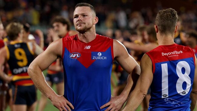 Steven May will miss the Queen’s Birthday clash. (Photo by James Elsby/AFL Photos via Getty Images)