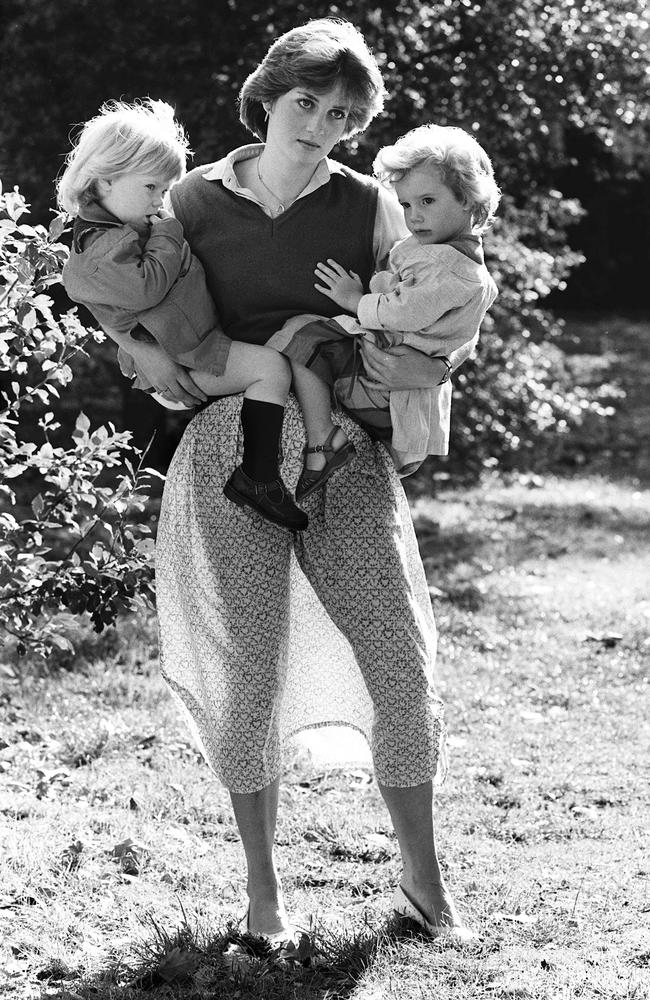 Diana was mortified after this picture was taken of her at work at the Young England Kindergarten in Pimlico, London in 1980. Picture: Arthur Edwards
