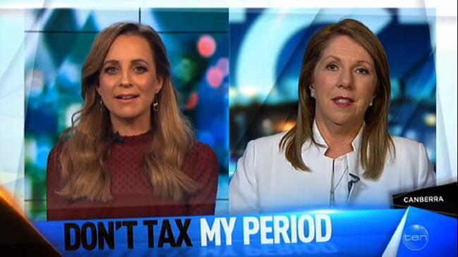 Carrie calls for an end to the GST on sanitary pads