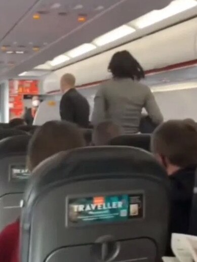 Woman thrown off easyJet flight. Picture: Jam Press