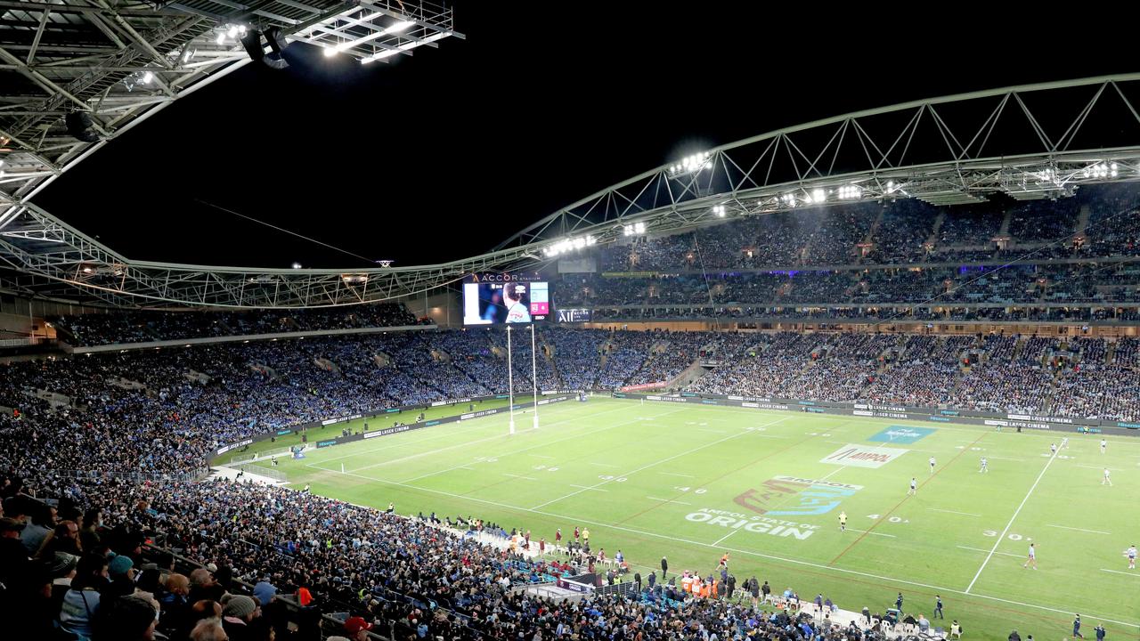 Game one of the 2022 Origin series did not start till 8:14pm. Picture: Damian Shaw