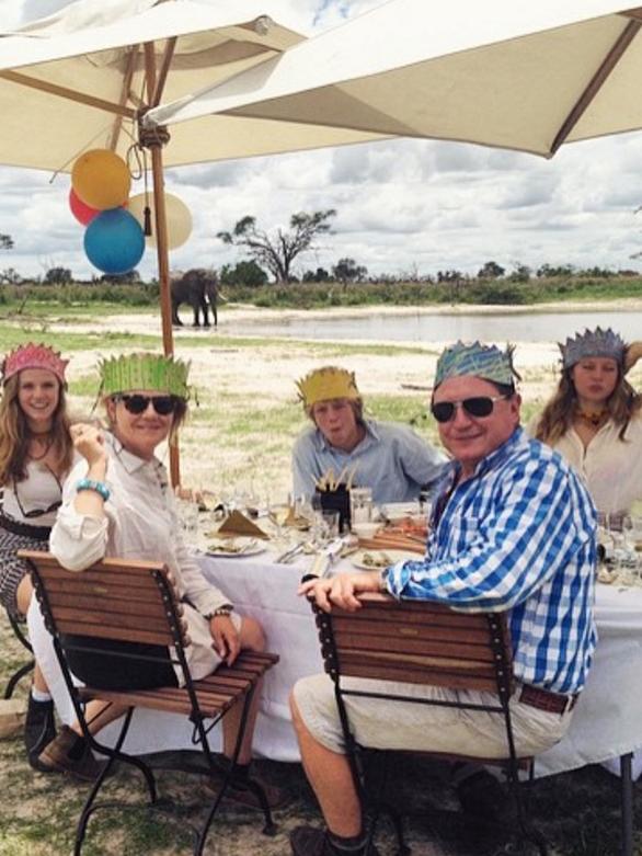 Sophia with her dad Andrew Forrest, mum Nicola and sisters Grace and Sydney. Picture: Instagram