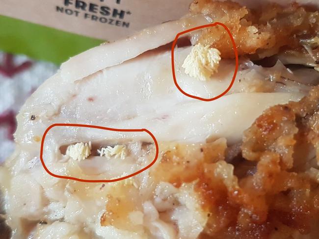 The piece of KFC chicken. Picture: Anna Spargoryan