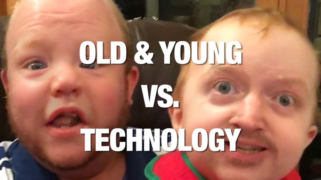 When the Old and Young Take on Technology. Credit - Various via Storyful