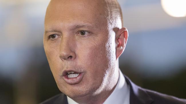 Home Affairs Minister Peter Dutton. Picture: AAP