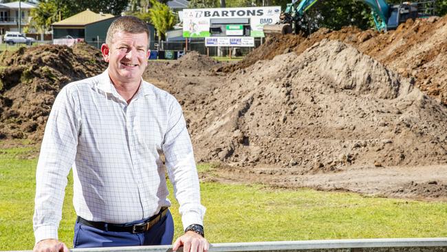 Wynnum Manly Leagues Club CEO Craig Thomas says the club’s $10 million redevelopment will inject millions into the local economy. Picture: AAP/Richard Walker