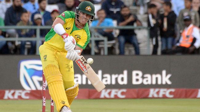 David Warner’s ability to dominate from ball one is an important tool for Australia. Picture: AFP