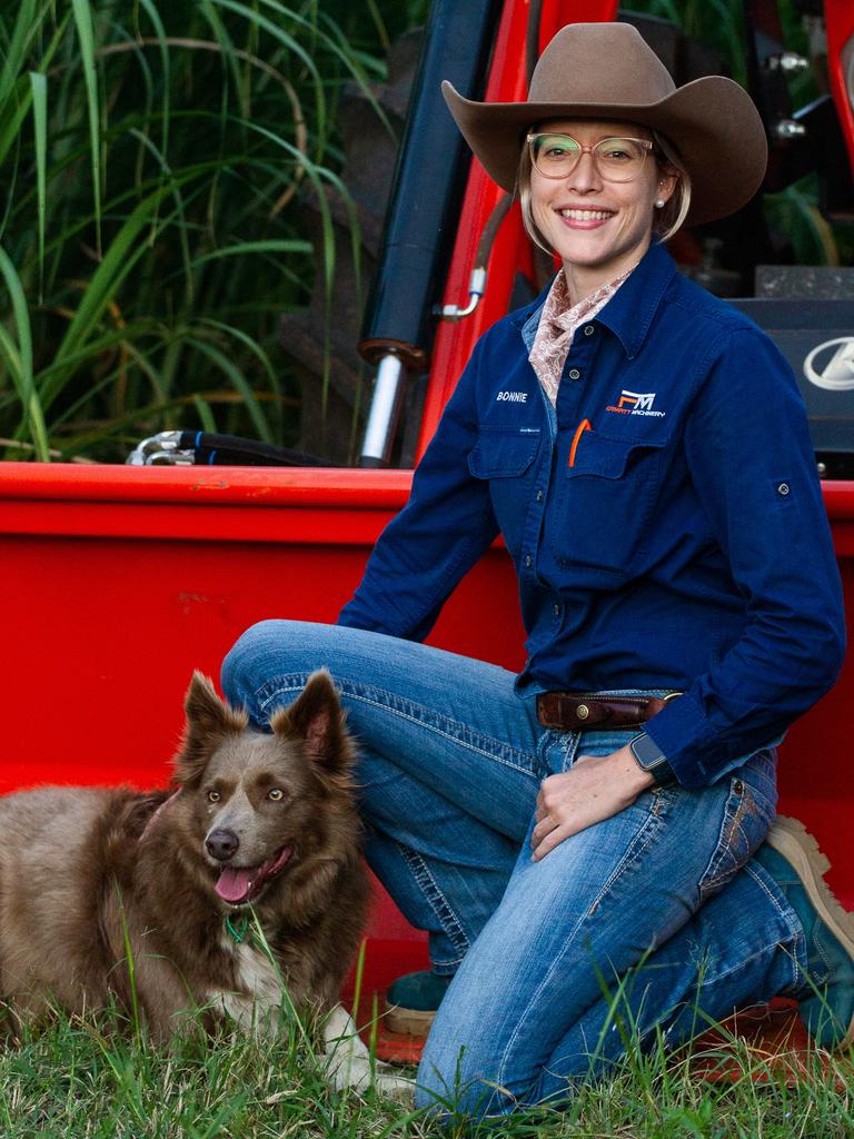 Bonnie Coolee and her dog Reba spend much of their spare time at the family farm, building the succession plan which will keep the farm in family hands for generations to come.