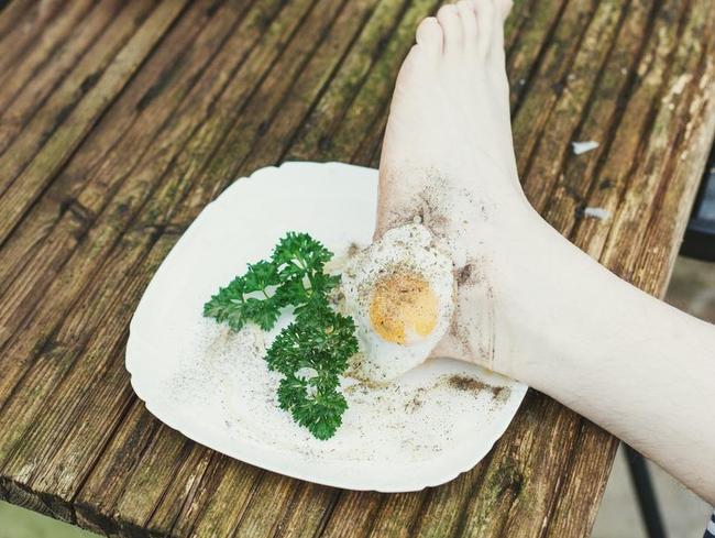 Behold, Oobah Butler’s foot. Picture: Theo McInnes