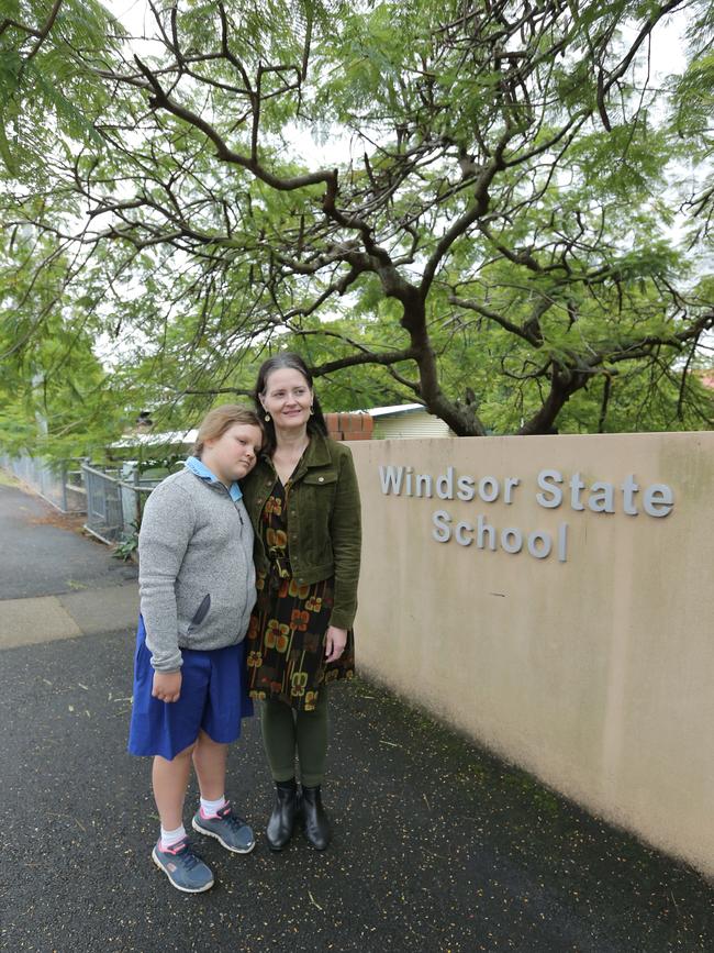 Alison Courtice and her daughter, Lauren, at Windsor State School.