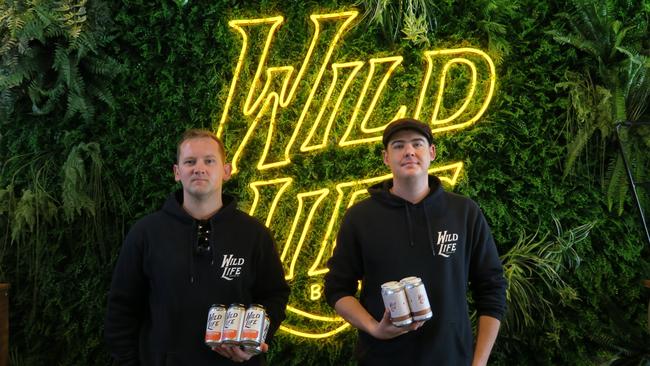 Wild Life Brewing owners James Thomson and Rhys Porter.