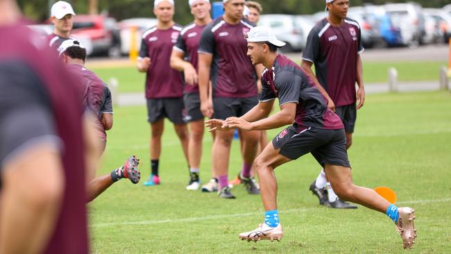 Xavier Savage at the Queensland Under 18 Emerging Origin squad training camp on the Sunshine Coast in January, 2020. Photo: Jorja Brinums/QRL