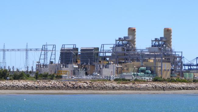 Pelican Point power station at Outer Harbor in Adelaide.