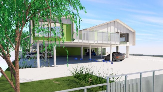 Artist impression of the childcare centre from Rylatt Pty Ltd at 200 Stradbroke Ave, Wynnum