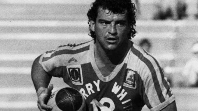 Rugby league player Greg Conescu in 1987 for the Dolphins. He was also a Devils’ premiership winner.