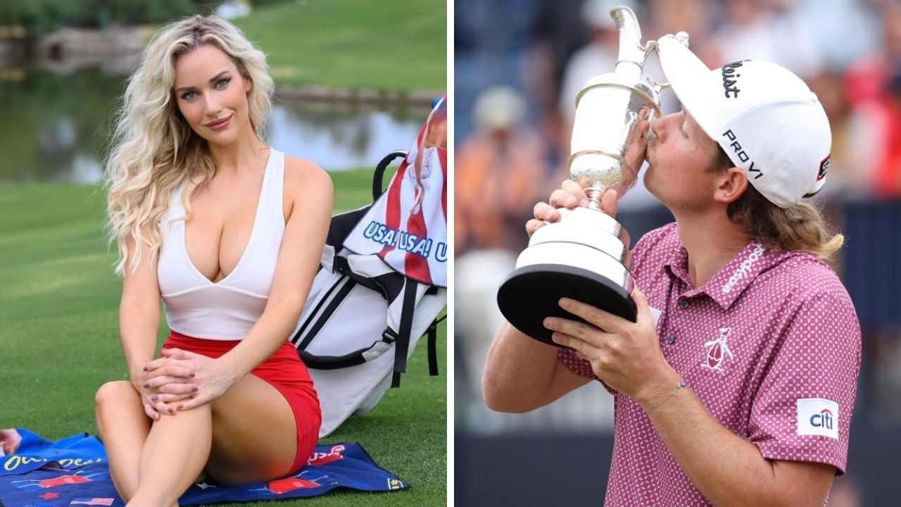 Paige Spiranac was one of many to react to Cam Smith's incredible win. Photo: Getty Images/Instagram.