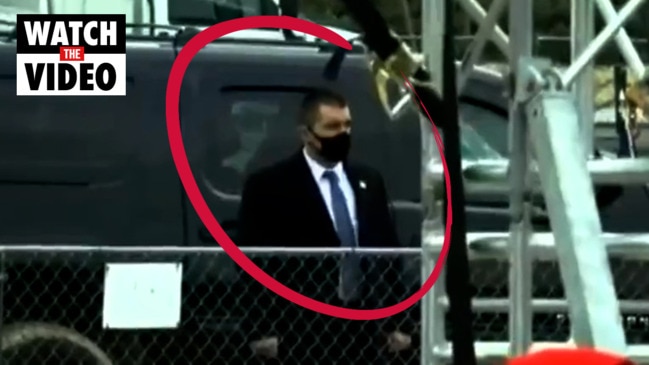 Trump lurches at secret service agent limo driver