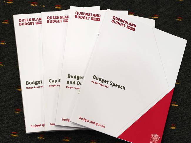 Queensland State Budget papers, Budget lock up, Parliament House Annex, Brisbane. Photographer: Liam Kidston