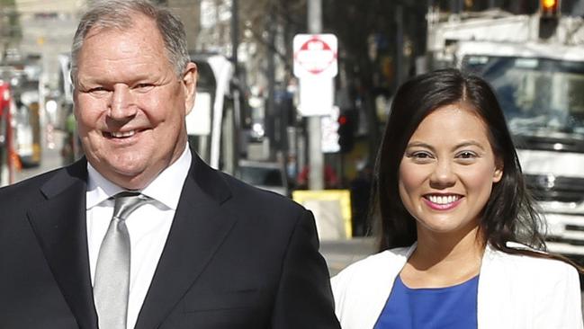 Lord Mayor Robert Doyle and former councillor Tessa Sullivan. Picture: David Caird