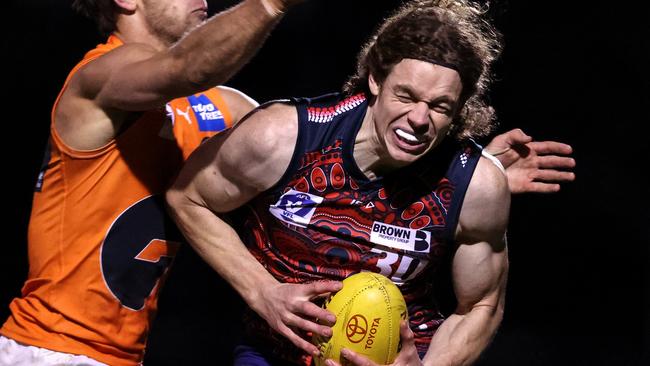 Ben Brown will make his return for the Dees after some time in the VFL. Picture: AFL Photos/Getty Images