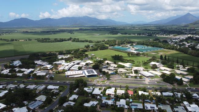 Aerial view of Bentley Park College at Edmonton. PICTURE: BRENDAN RADKE