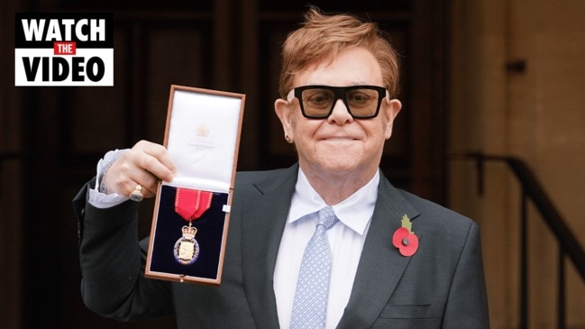 Sir Elton John honoured by Prince Charles