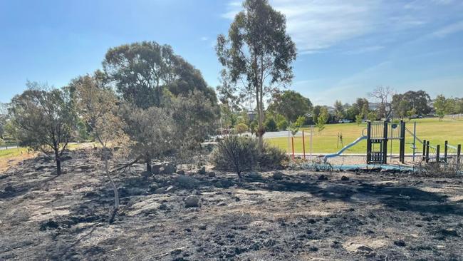 A suspicious fire that moonscaped a popular Woolert park will be investigated by Victoria Police.